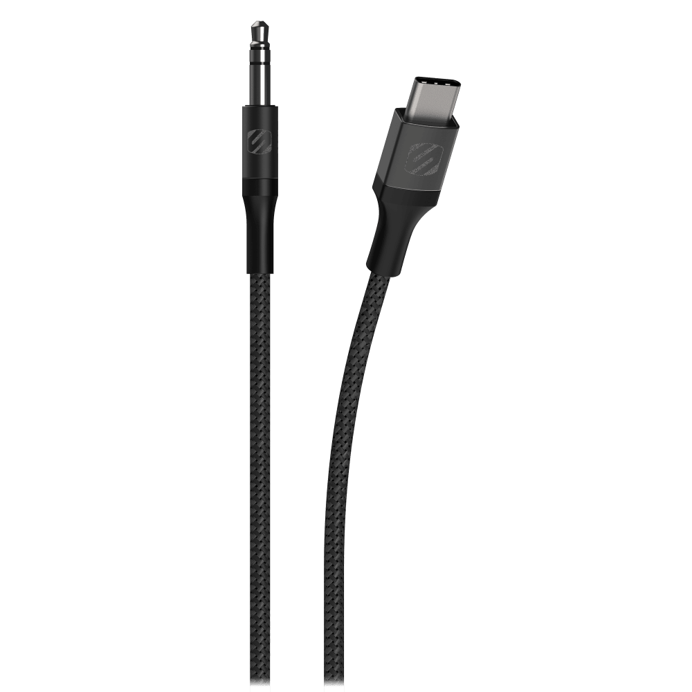 Scosche Braided USB C to 3.5mm Aux Cable 4ft