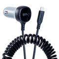 Ventev 27W ULTRAFAST Dual Car Charger with Apple Lightning Travel Cable by Ventev