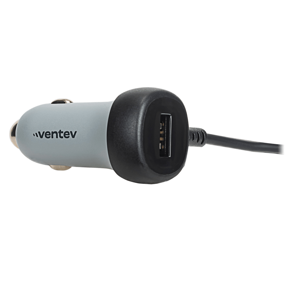 Ventev 27W ULTRAFAST Dual Car Charger with Apple Lightning Connected Travel Cable by Ventev
