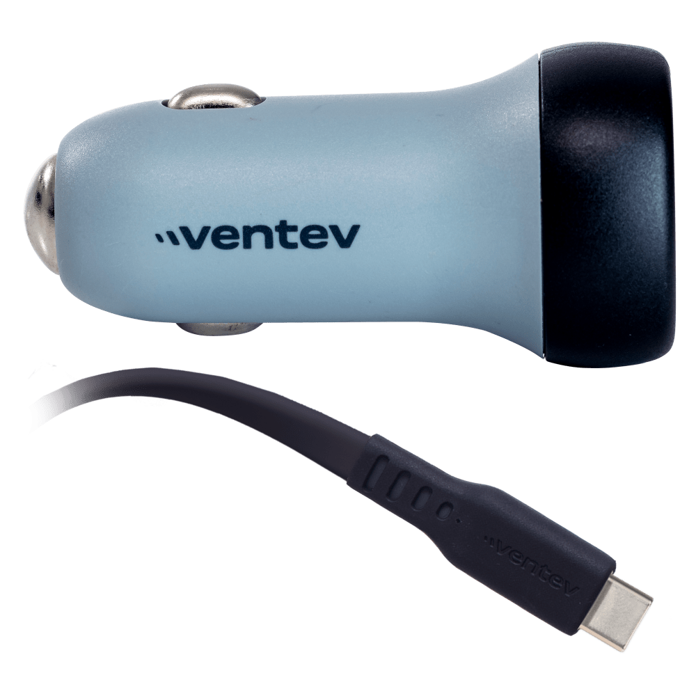 Ventev 30W ULTRAFAST USB-C Universal Car Charger and USB-C to USB-C Cable by Ventev