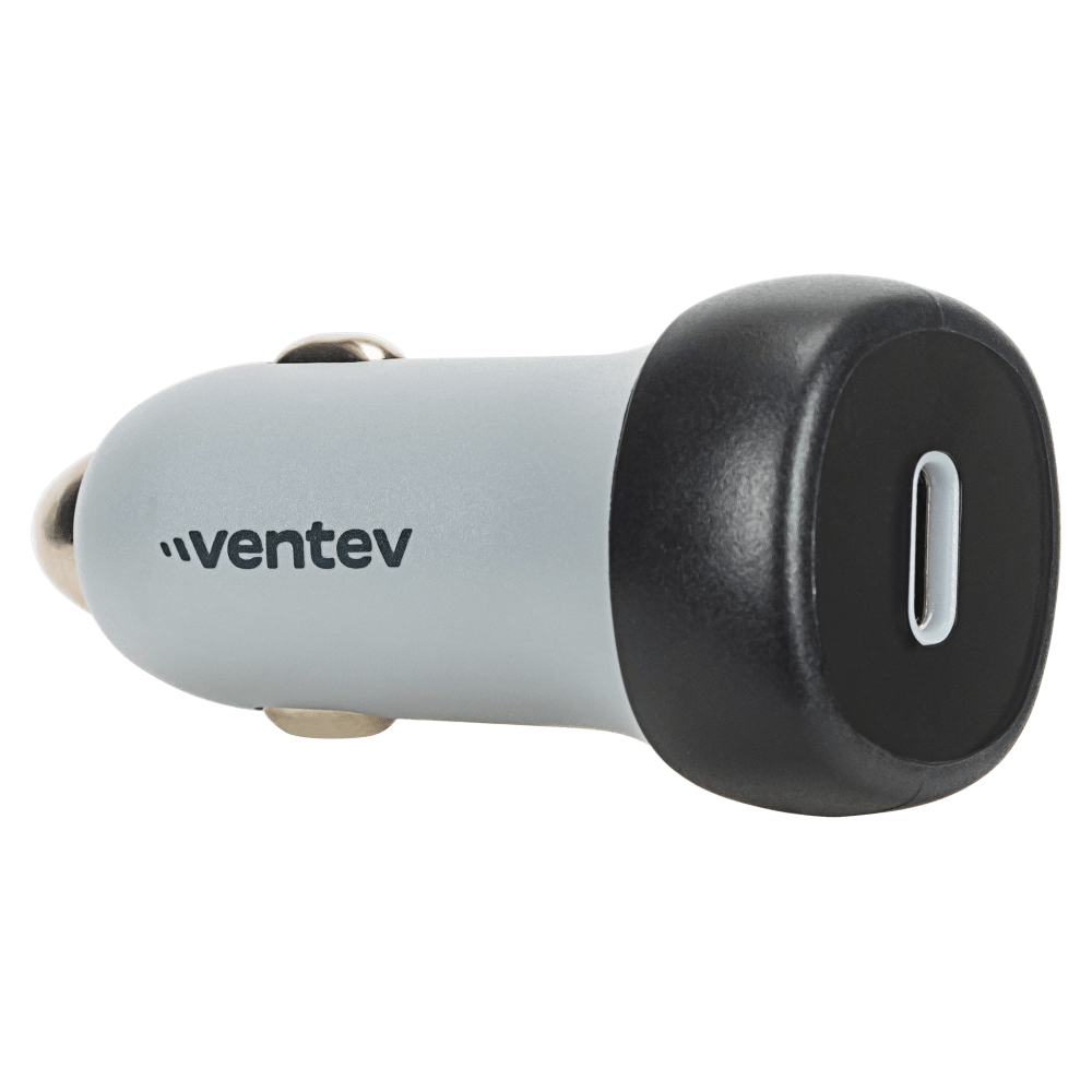 Ventev 30W ULTRAFAST USB-C Universal Car Charger and USB-C to Apple Lightning Cable by Ventev