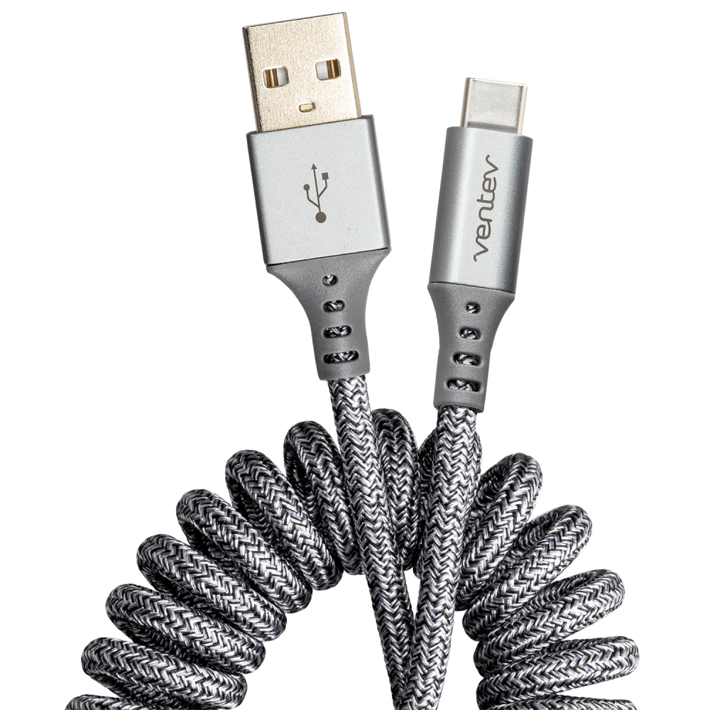Ventev Helix USB-A to USB-C High Speed Travel 3 Foot Cable