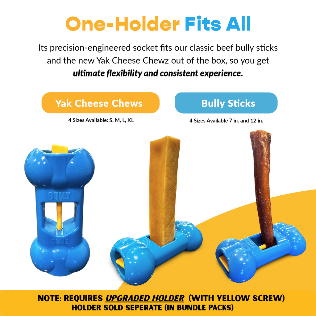 Large Yak Cheese, Bully Stick, and Bully Bone Pro Combo Pack by Mighty Chewz