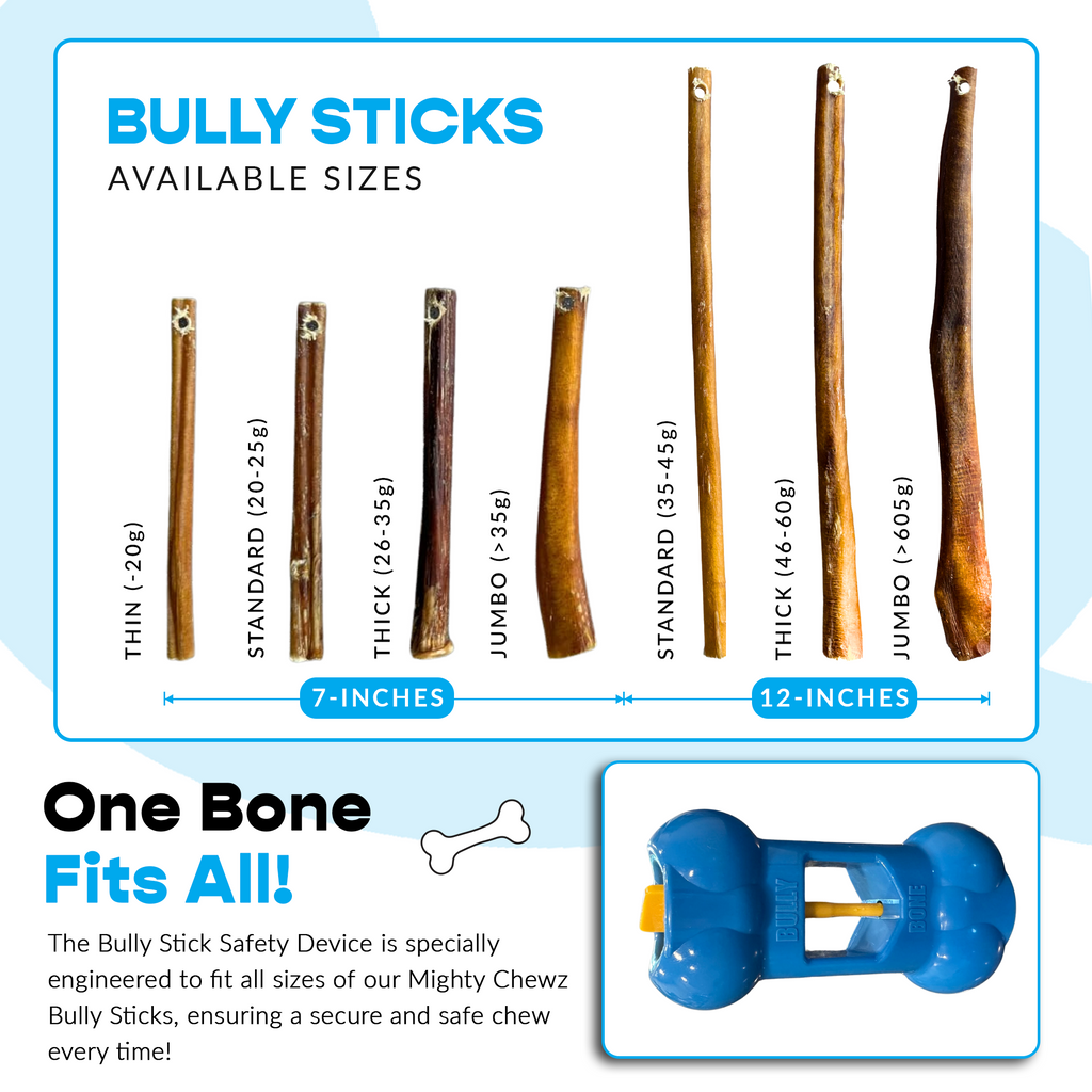 Large Yak Cheese, Bully Stick, and Bully Bone Pro Combo Pack by Mighty Chewz