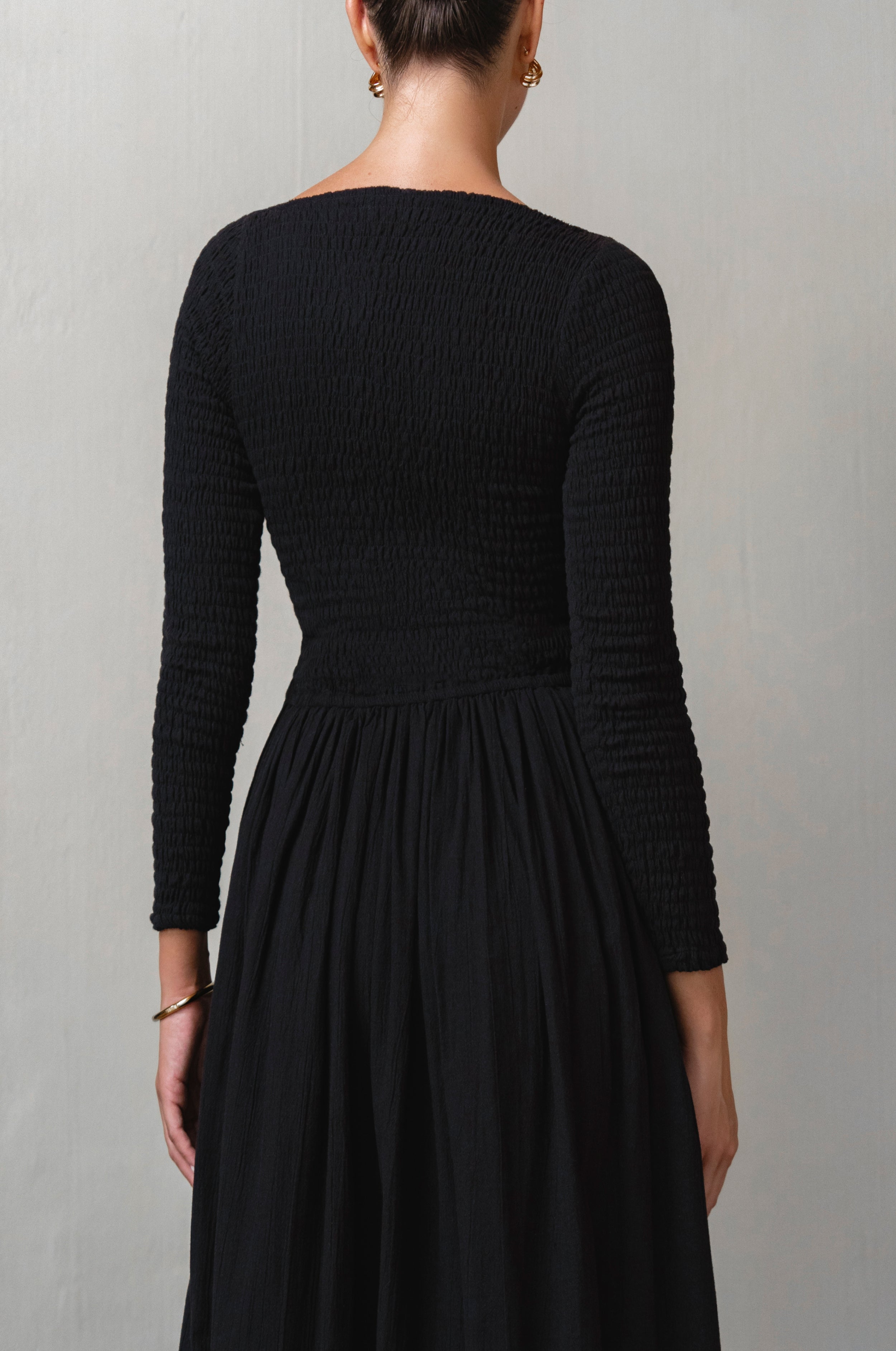 Chantilly Long Sleeve Smocked Dress