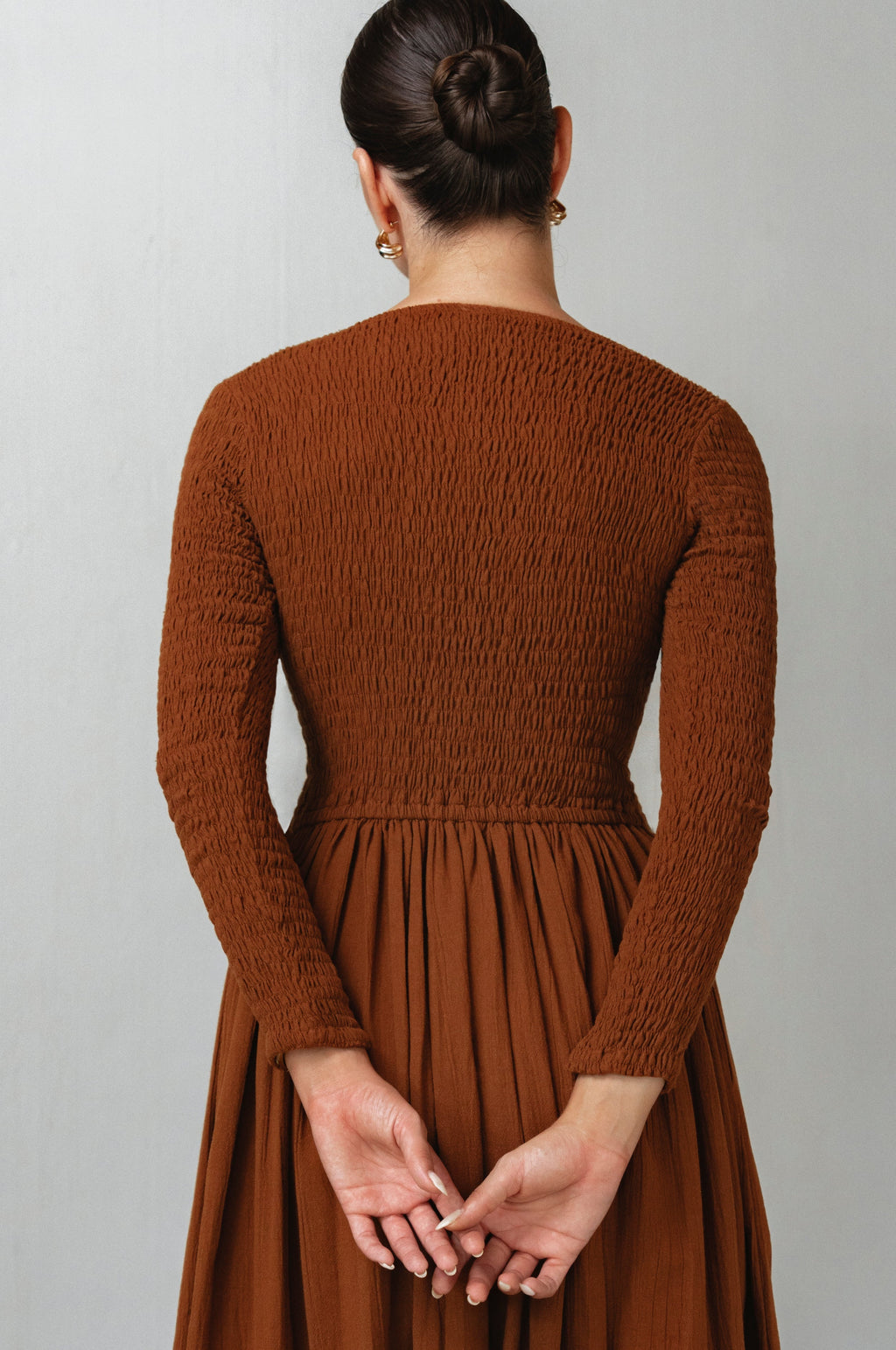 Chantilly Long Sleeve Smocked Dress