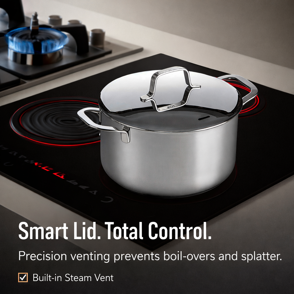 Maestro Stock Pot with Lid by Alva Cookware