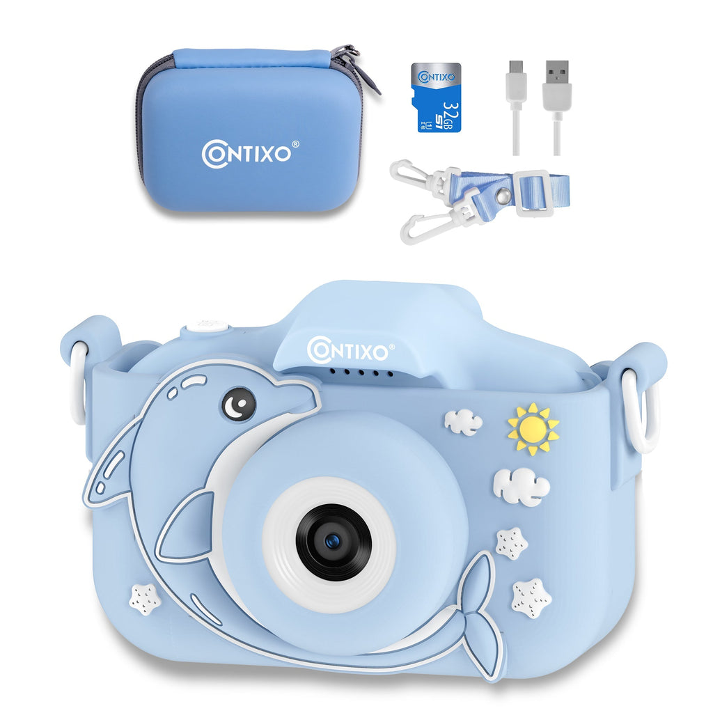 Contixo Kids Digital Camera - 1080p HD, Dual Lens, Selfies, Games, 32GB S by Contixo