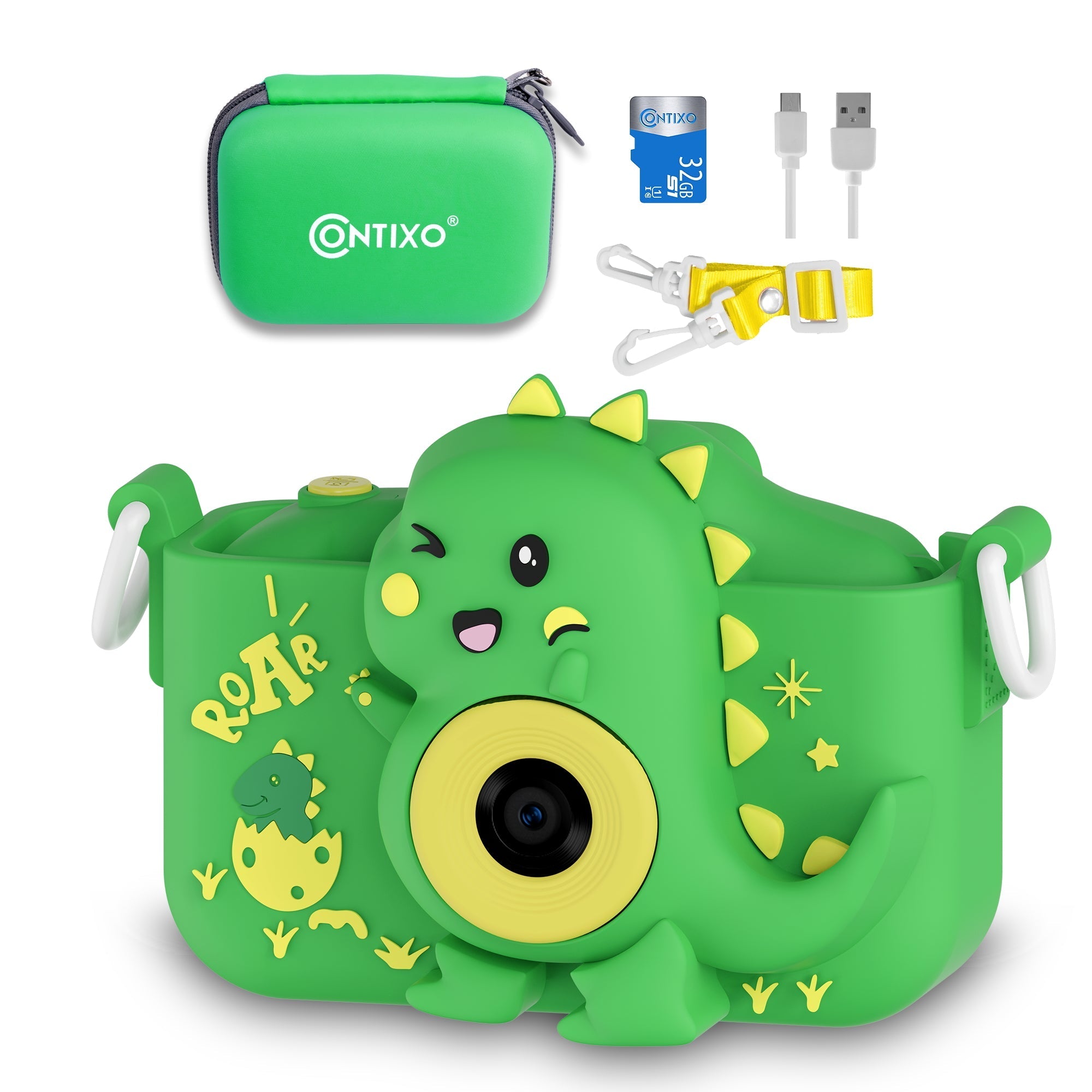 Contixo Kids Digital Camera - 1080p HD, Dual Lens, Selfies, Games, 32GB S by Contixo