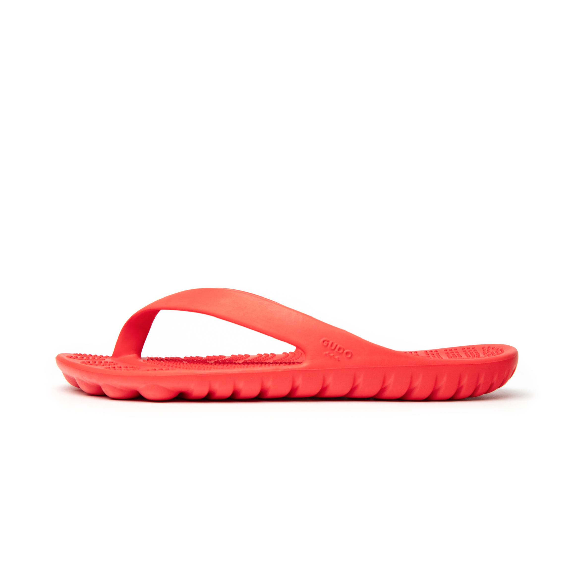 Fire Red Flip-Flops + Drybag by GUDO WORLD
