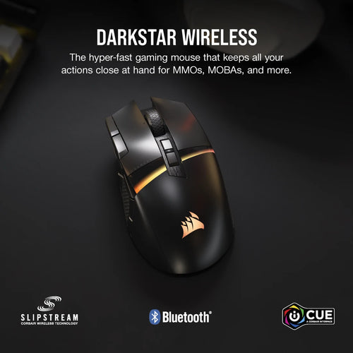 CORSAIR DARKSTAR WIRELESS RGB MMO Gaming MouseC