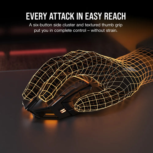 CORSAIR DARKSTAR WIRELESS RGB MMO Gaming MouseC