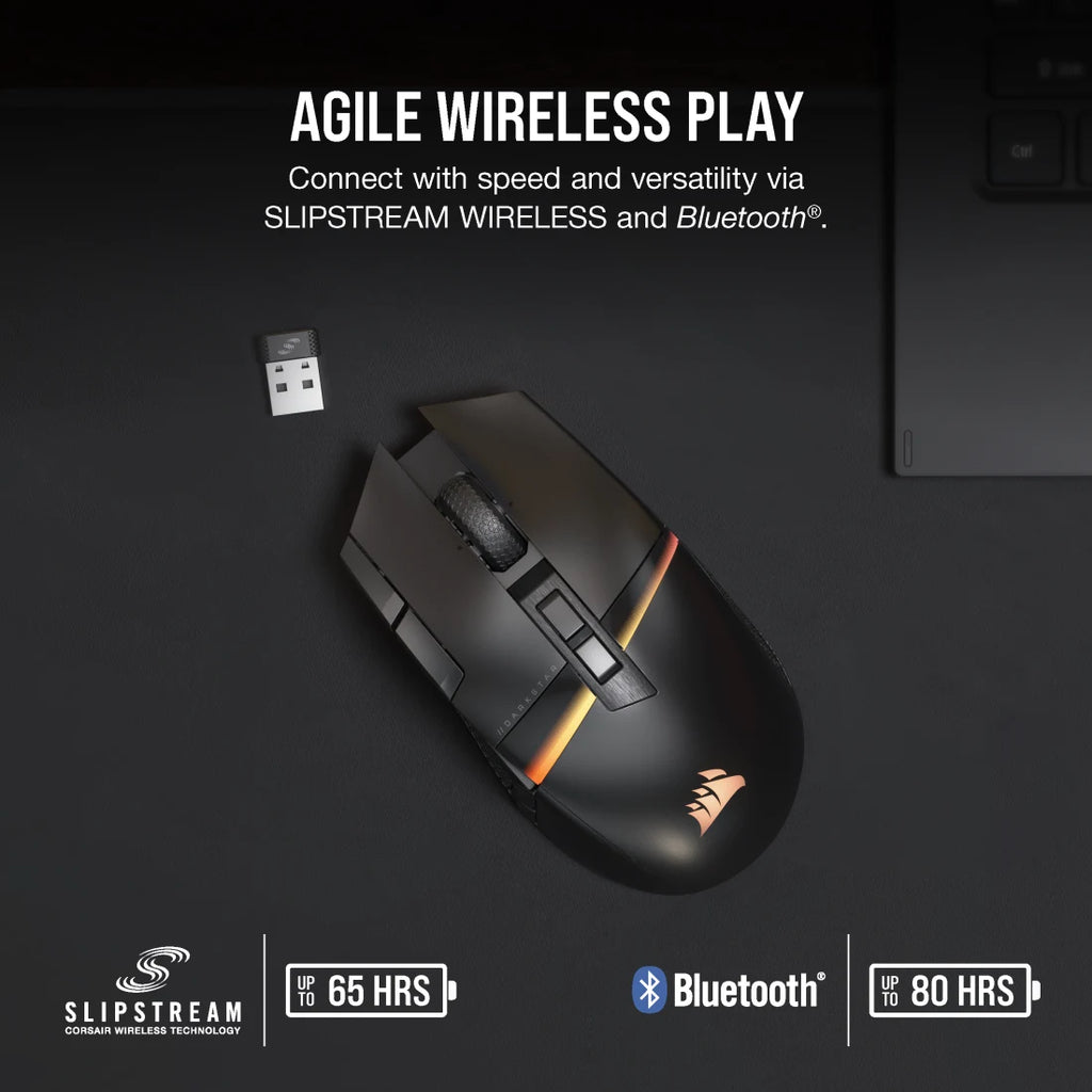 CORSAIR DARKSTAR WIRELESS RGB MMO Gaming MouseC