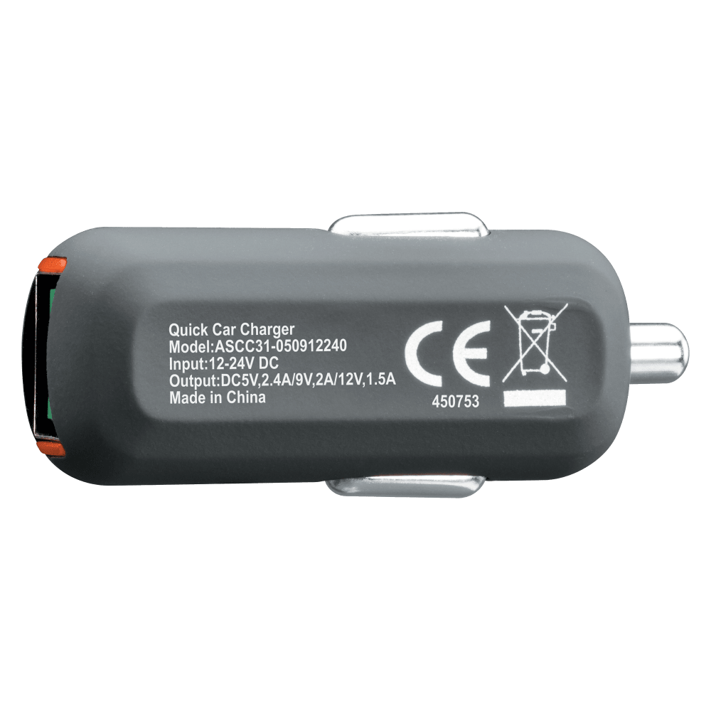 Ventev 24W ULTRAFAST USB-A Universal Mini Car Charger by Ventev
