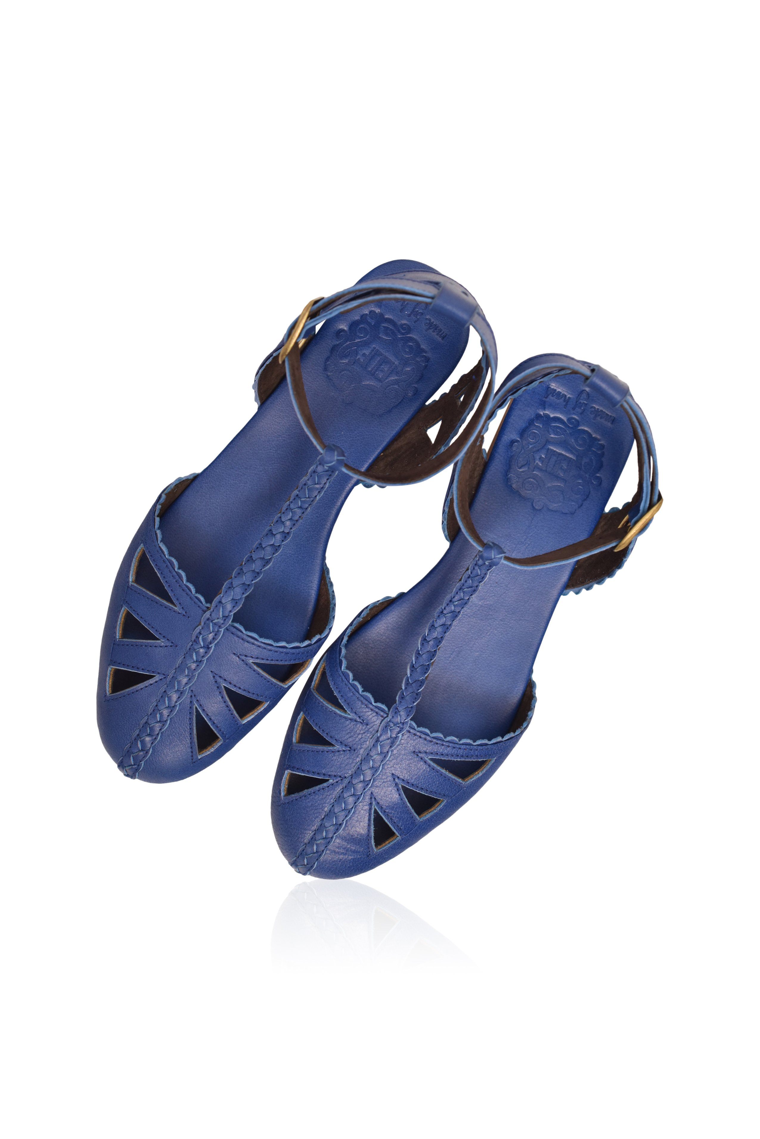 Bounty T-Strap Leather Sandals