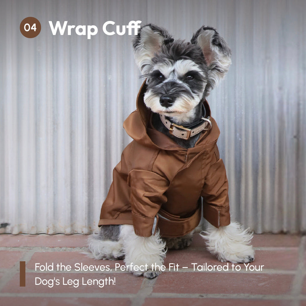 Tribeca Adjustable Velcro Raincoat -  Choco