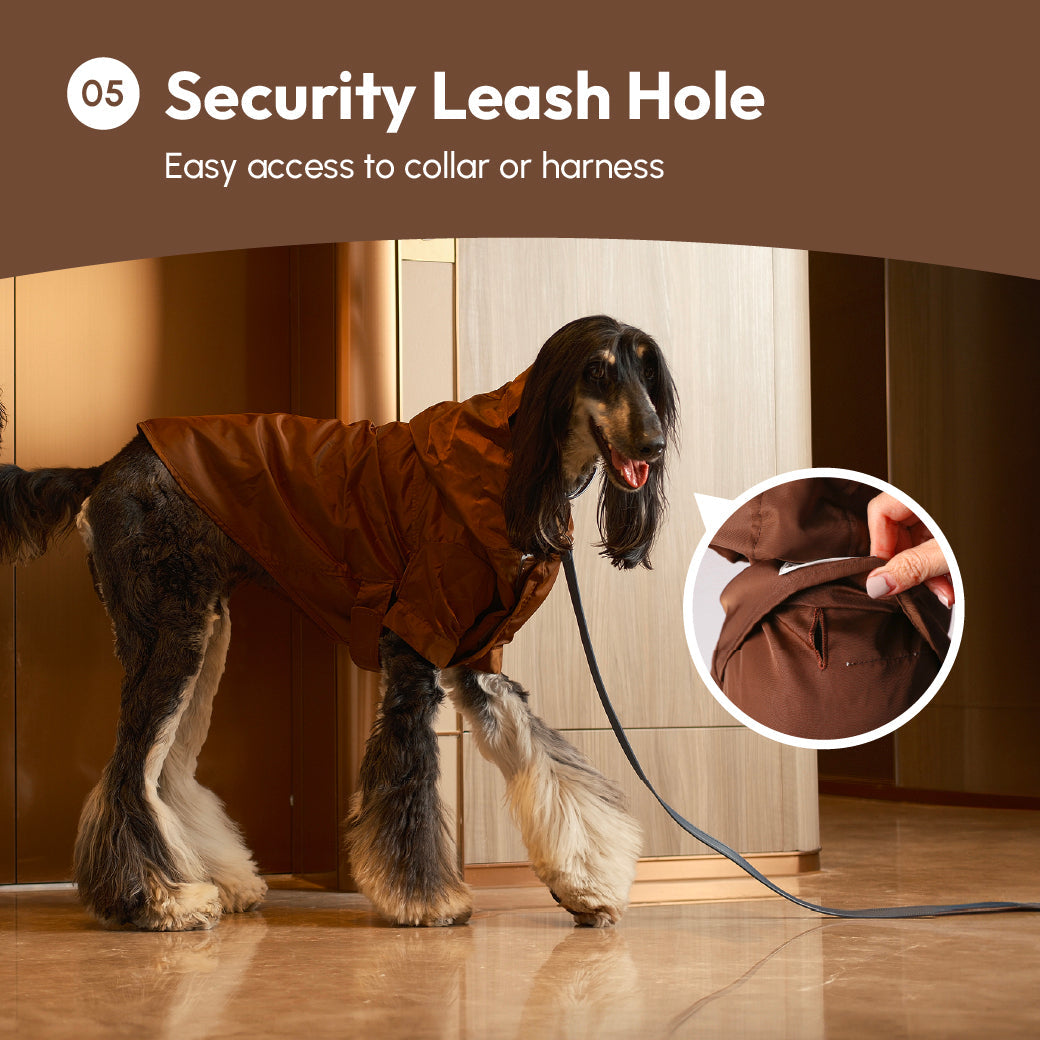 Tribeca Adjustable Velcro Raincoat -  Choco