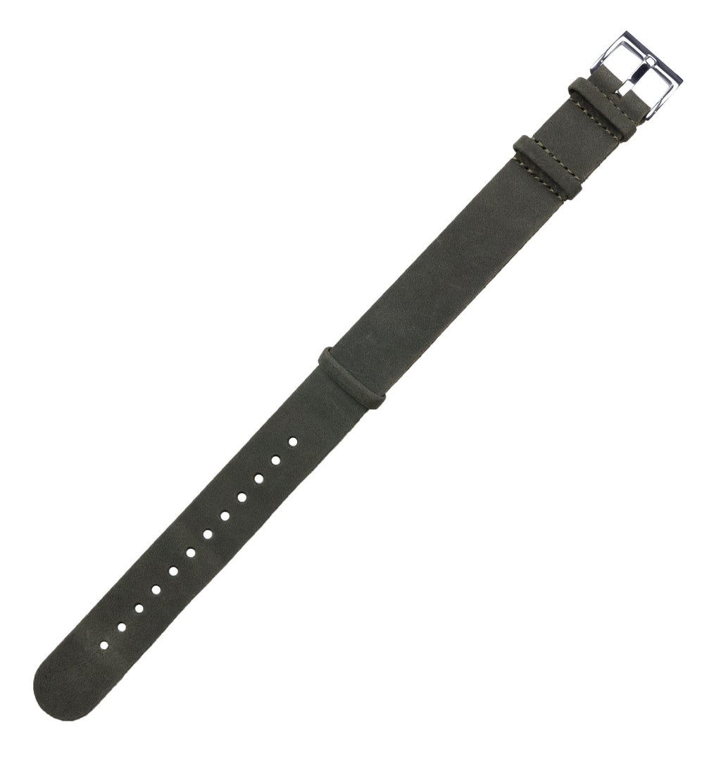 Espresso Brown Leather NATO® style Watch Band by Barton Watch Bands