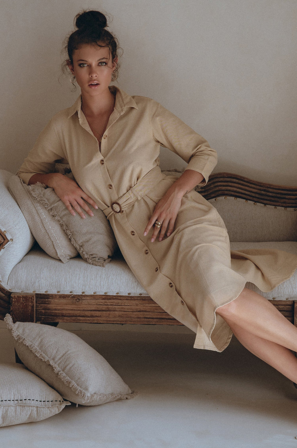 Essence Shirt Linen Dress