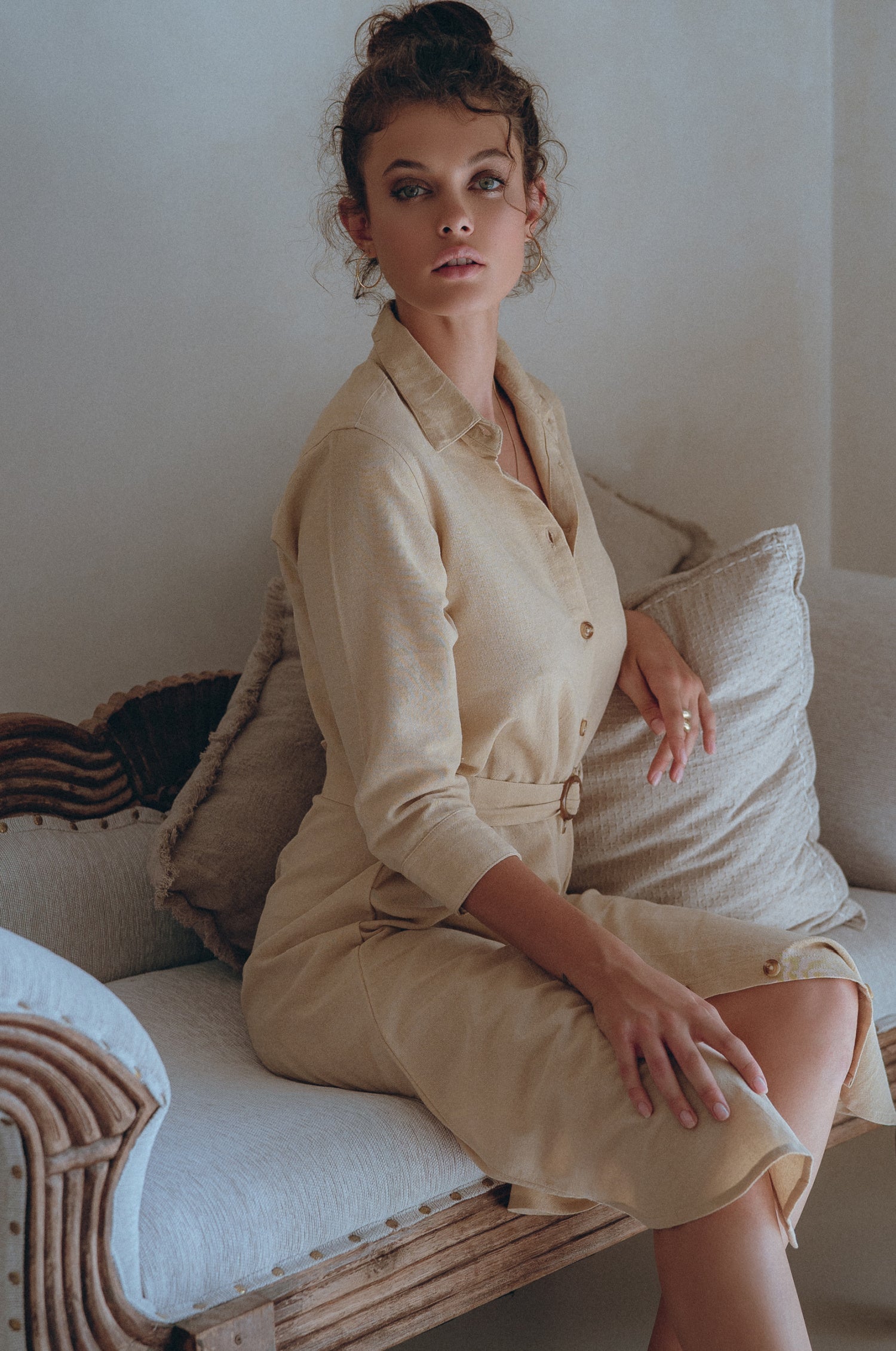 Essence Shirt Linen Dress