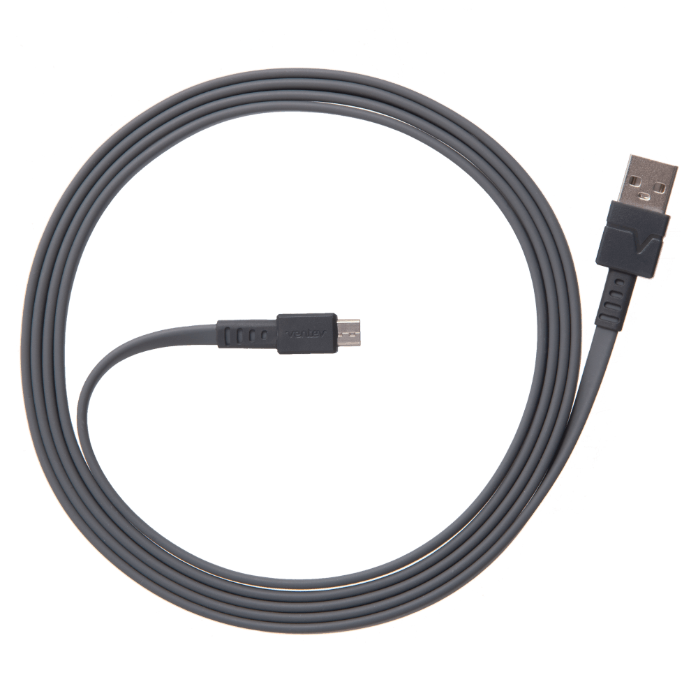 Ventev Flat USB-A to Micro-USB High Speed Tangle-Free 6 Foot Cable by Ventev