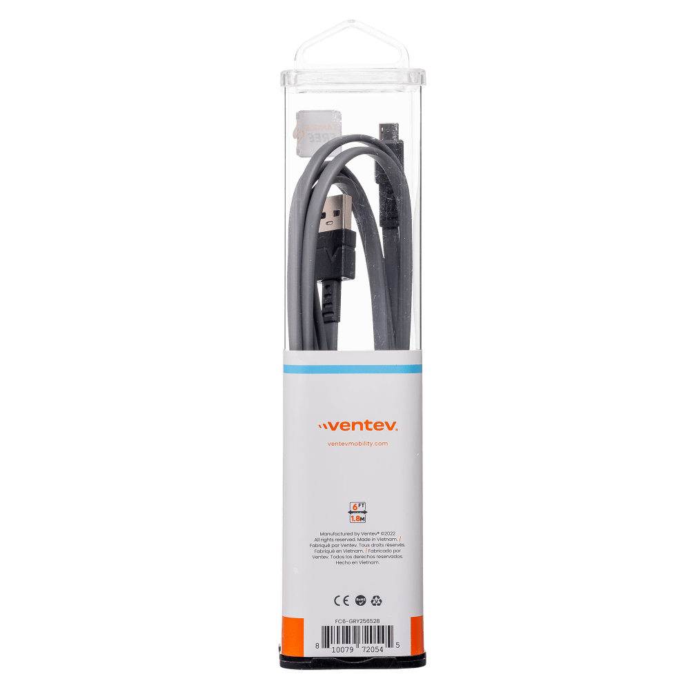 Ventev Flat USB-A to Micro-USB High Speed Tangle-Free 6 Foot Cable by Ventev