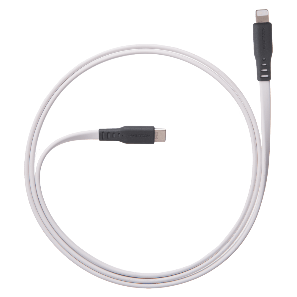 Ventev Flat USB-C to Apple Lightning High Speed Tangle-Free 6 Foot Cable by Ventev