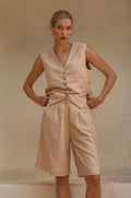 Faro Bermuda Linen Shorts