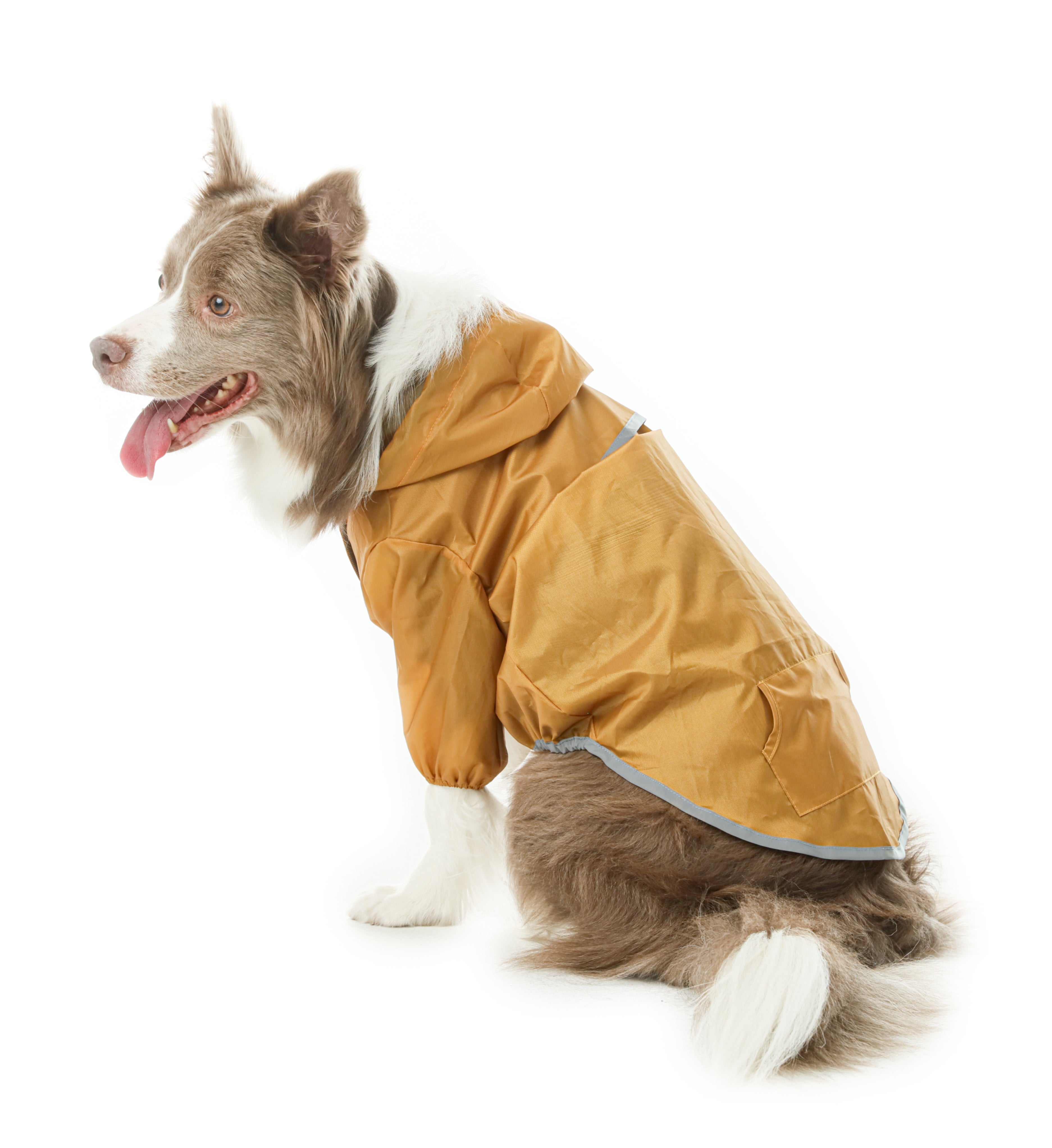 Ultralight Full Covered Hooded Waterproof Dog Jacket - Yellow