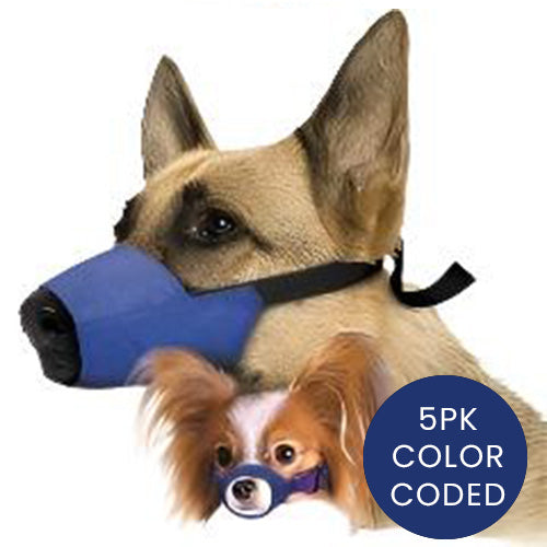 Color-Coded Strap Quick Muzzle for Dogs Sets