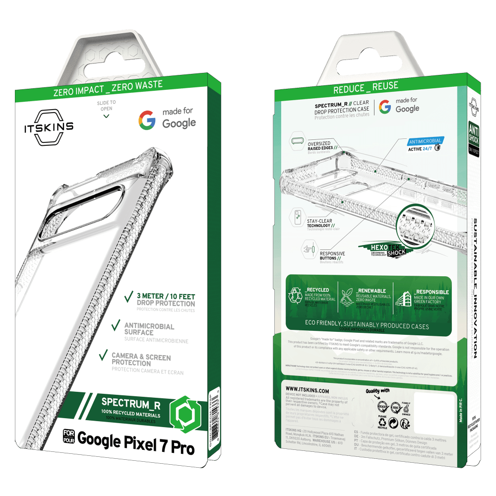 ITSkins Spectrum_R Clear Case for Google Pixel 7 Pro by ITSkins