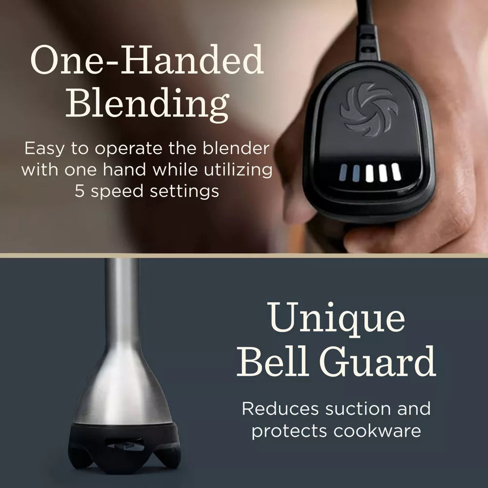 Vitamix Immersion Blender 5-Speed Silver/Black: Stainless Steel Hand Blender