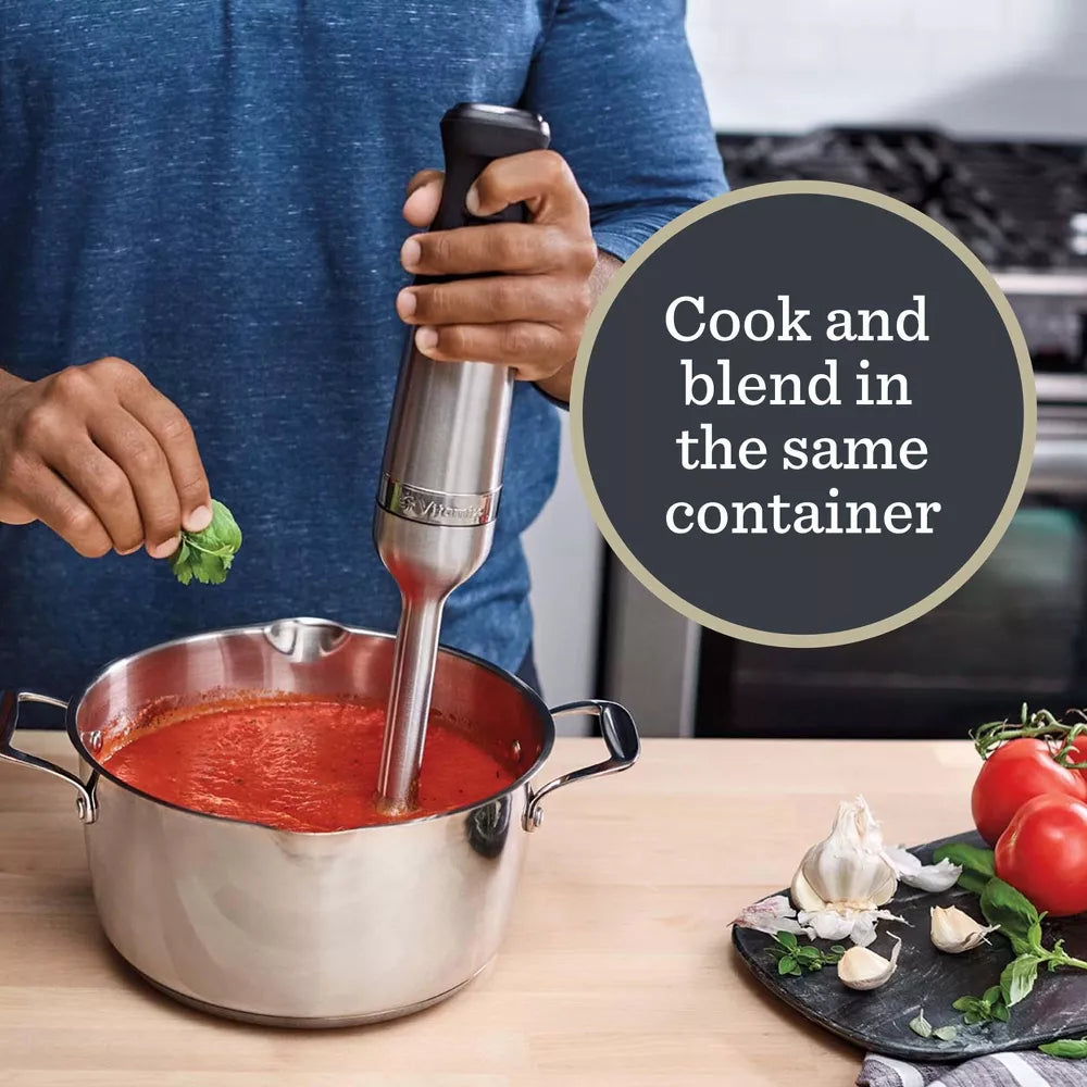 Vitamix Immersion Blender 5-Speed Silver/Black: Stainless Steel Hand Blender