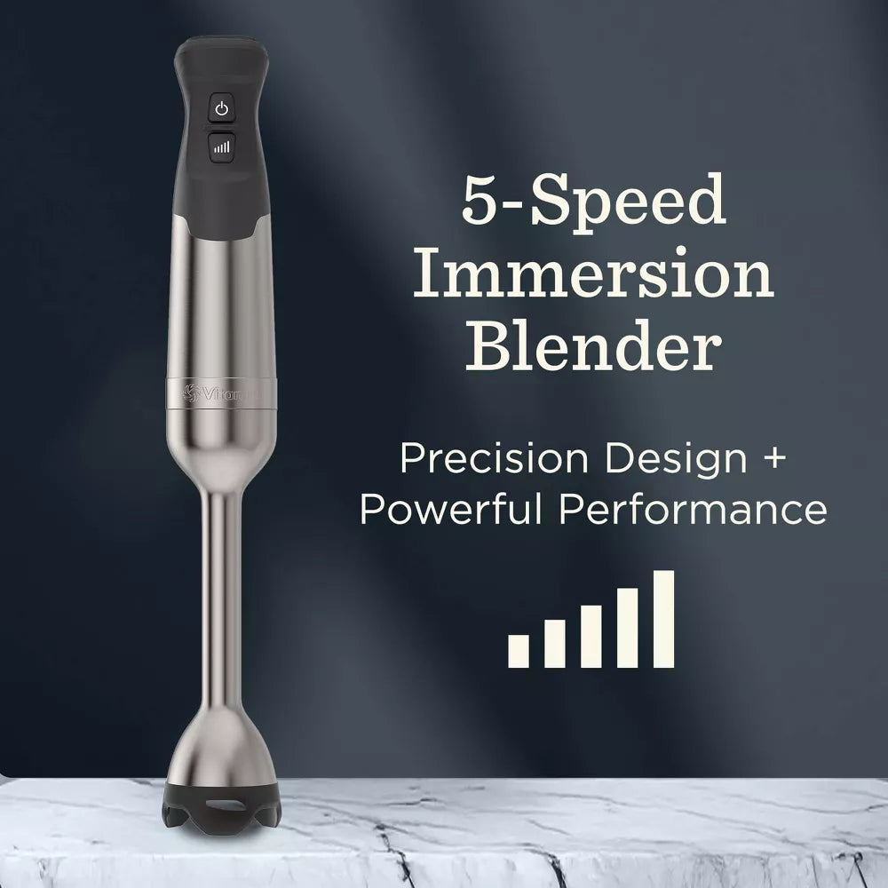 Vitamix Immersion Blender 5-Speed Silver/Black: Stainless Steel Hand Blender