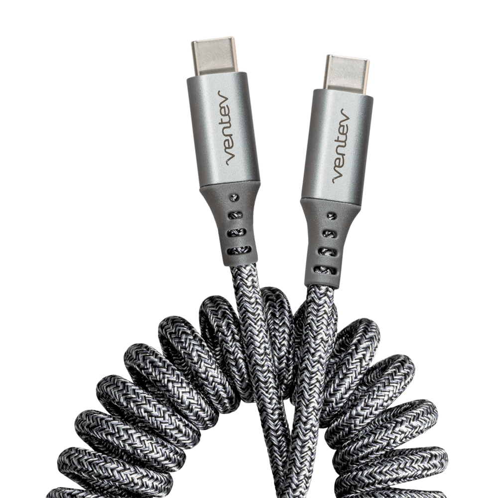 Ventev Helix USB-C to USB-C High Speed Travel 3 Foot Cable by Ventev