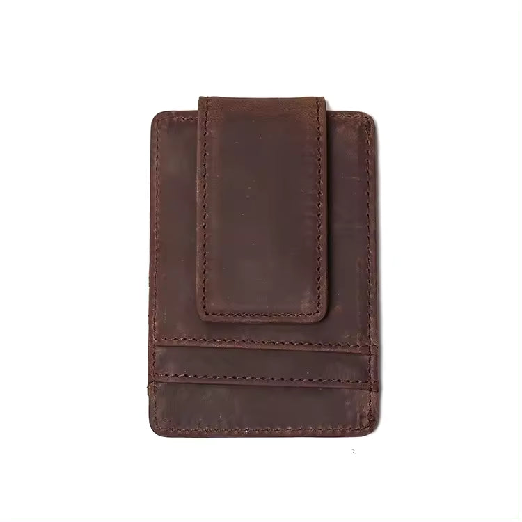The Walden | Handmade Leather Front Pocket Wallet With Money Clip