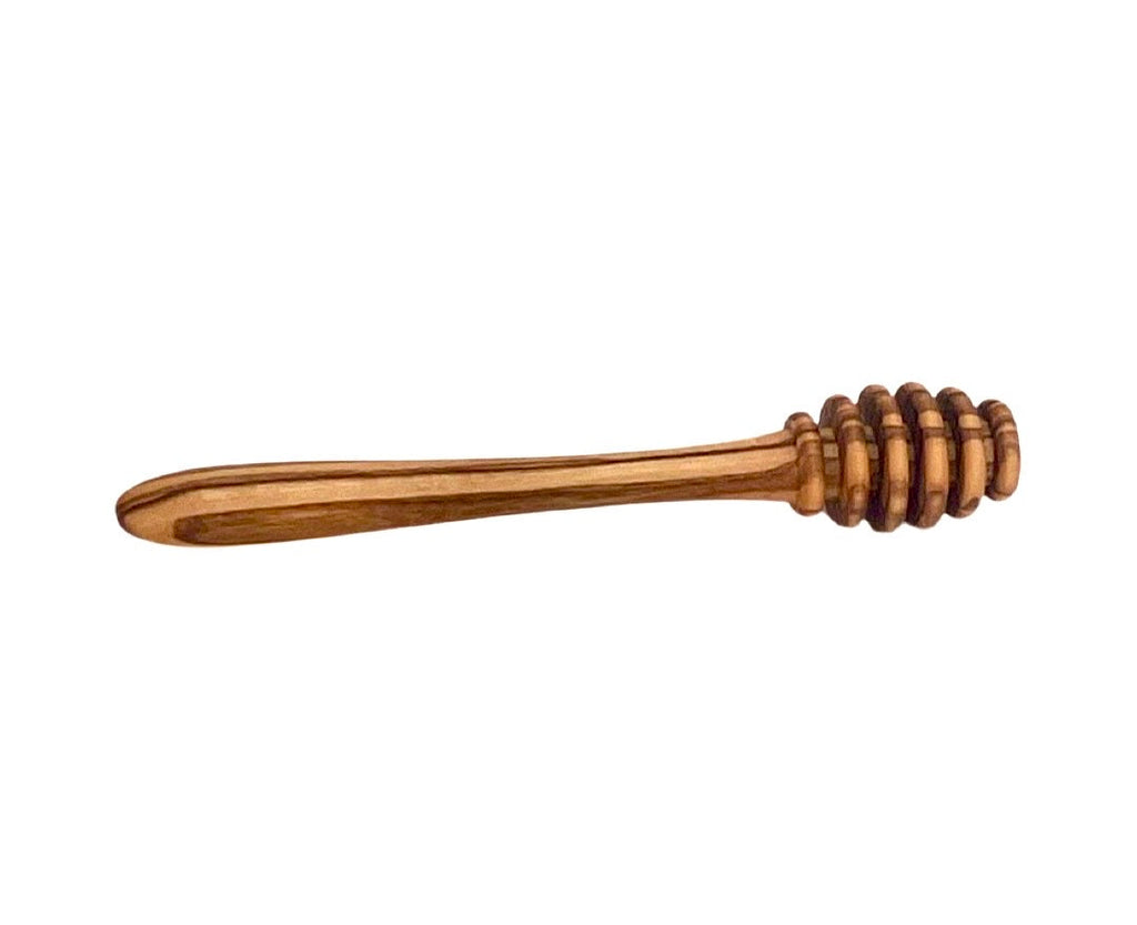 Olive Wood Honey Pot W/Honey Dipper