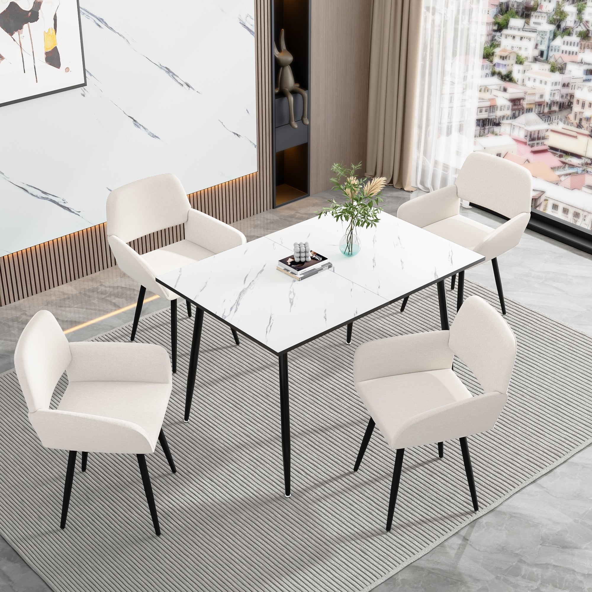 Adjustable Chenille Office Chair – Elegant Comfort for Every Workspace by 39F INC.
