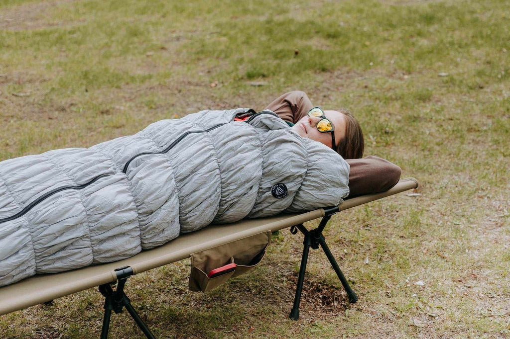 Goose Down Sleeping Bag Grey