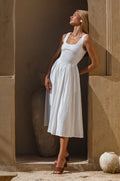 Indira Smocked Midi Dress