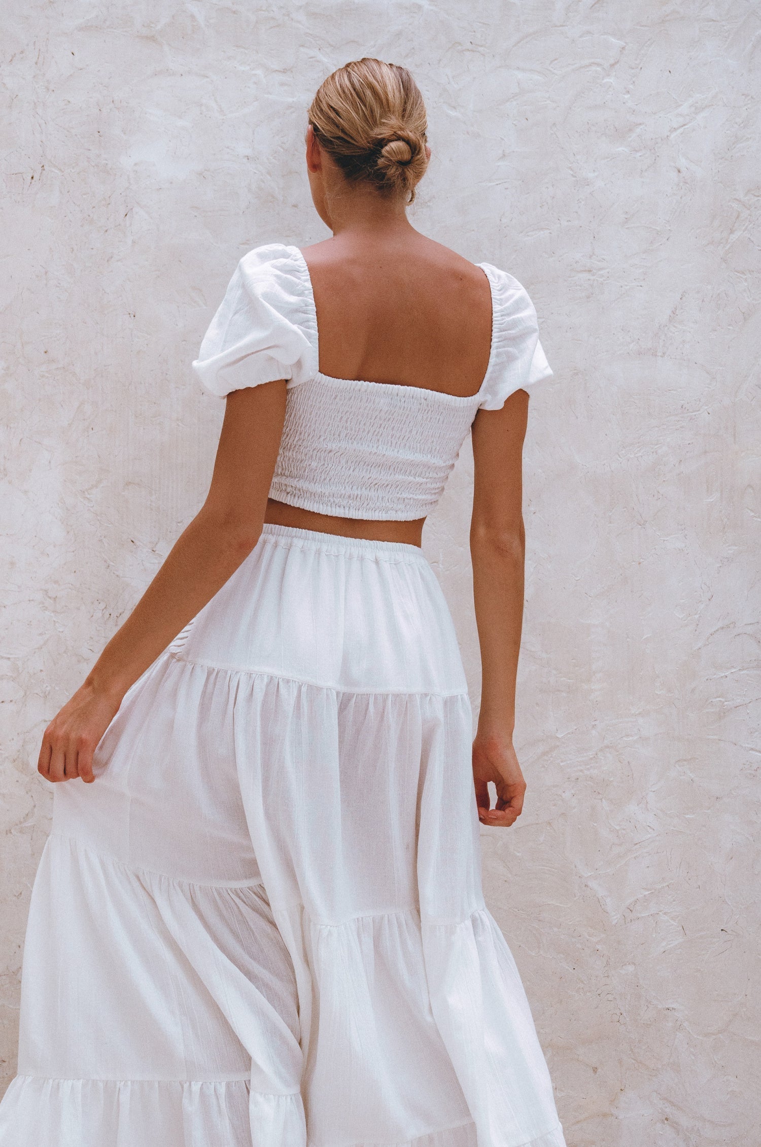 Kiana Linen Crop Top