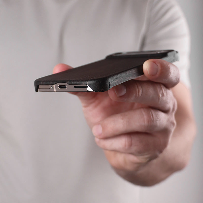 Slim Wood Pixel Case by Komodoty