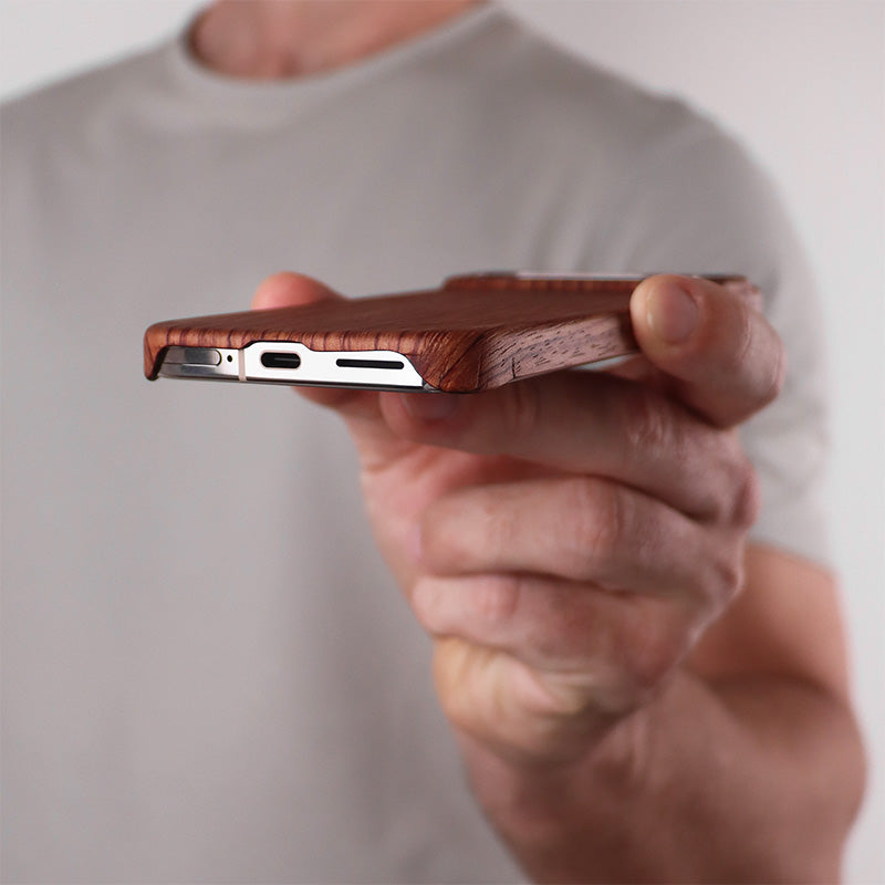 Slim Wood Pixel Case by Komodoty
