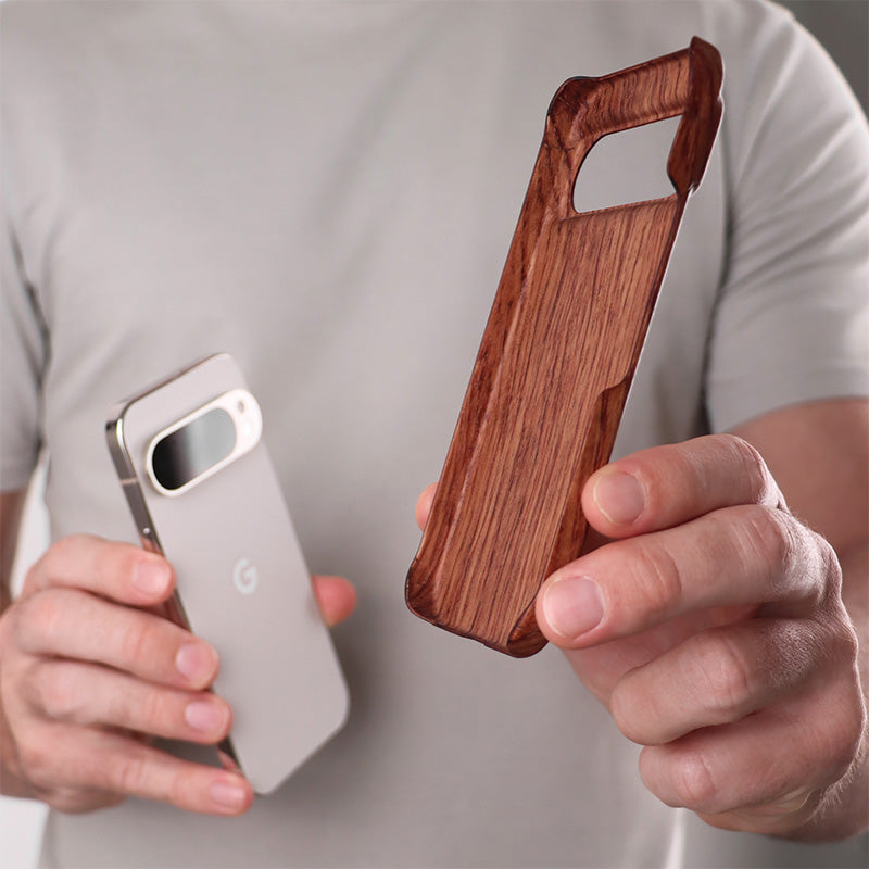 Slim Wood Pixel Case by Komodoty