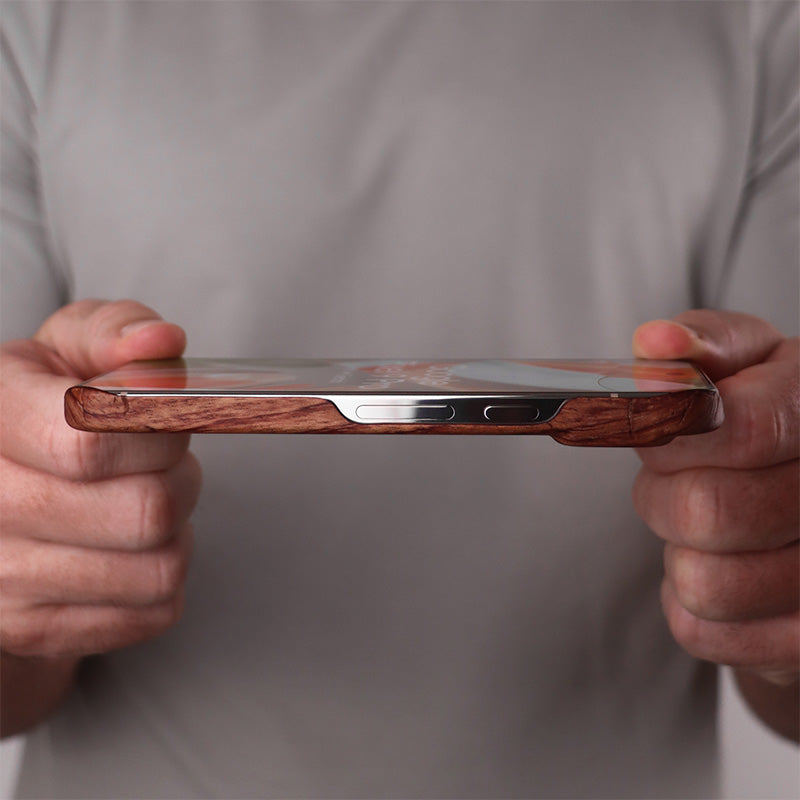 Slim Wood Pixel Case by Komodoty