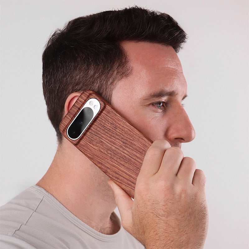Slim Wood Pixel Case by Komodoty