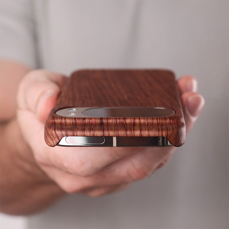 Slim Wood Pixel Case by Komodoty