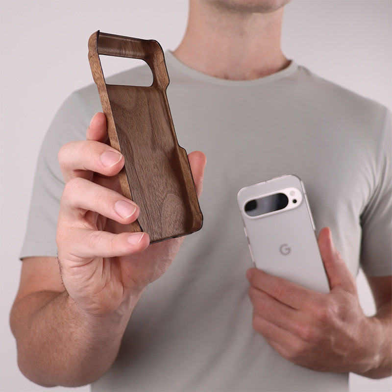 Slim Wood Pixel Case by Komodoty