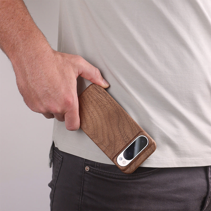 Slim Wood Pixel Case by Komodoty