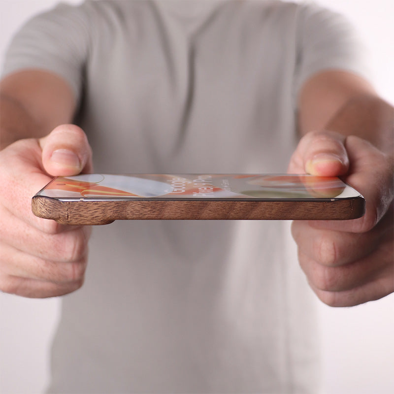 Slim Wood Pixel Case by Komodoty
